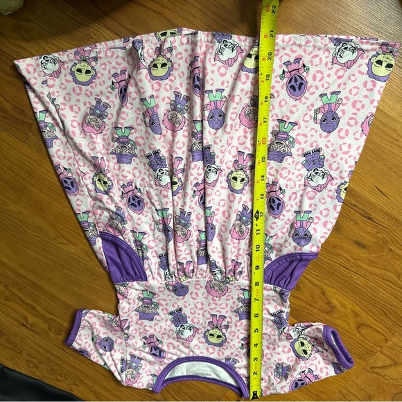 Great Lakes Kids Apparel Horror Dress Pink Purple Ghost Face Haloween It 3T - Picture 6 of 11
